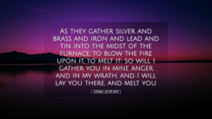 Picture 05 - Ezekiel 22:20 ASV Desktop Wallpaper - As they gather silver and brass and iron and lead - Desktop Bible Verse Wallpaper