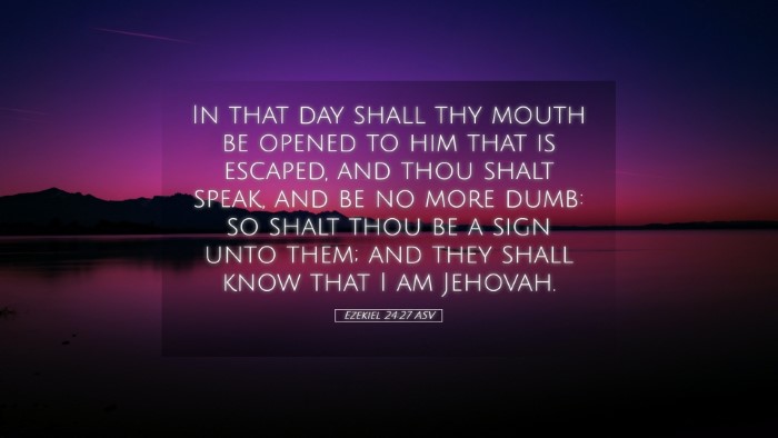 Picture 05 - Ezekiel 24:27 ASV Desktop Wallpaper - In that day shall thy mouth be opened to him that - Desktop Bible Verse Wallpaper