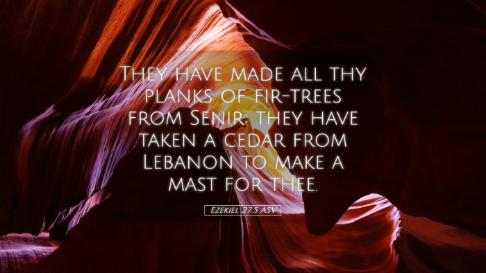 Picture 05 - Ezekiel 27:5 ASV Desktop Wallpaper - They have made all thy planks of fir-trees from - Desktop Bible Verse Wallpaper