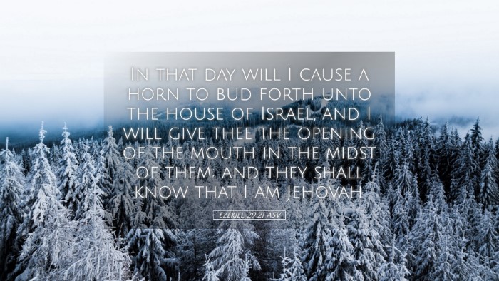 Picture 05 - Ezekiel 29:21 ASV Desktop Wallpaper - In that day will I cause a horn to bud forth unto - Desktop Bible Verse Wallpaper
