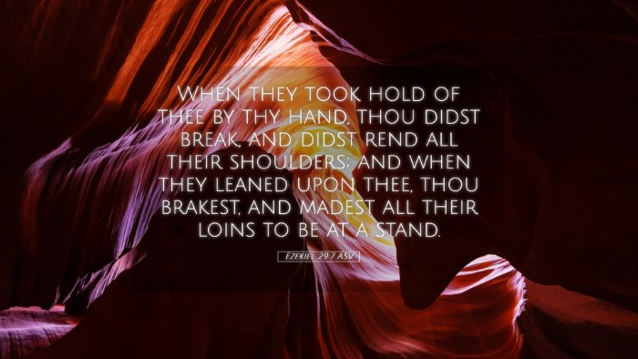 Picture 05 - Ezekiel 29:7 ASV Desktop Wallpaper - When they took hold of thee by thy hand, thou - Desktop Bible Verse Wallpaper