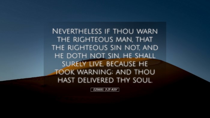 Picture 05 - Ezekiel 3:21 ASV Desktop Wallpaper - Nevertheless if thou warn the righteous man, that - Desktop Bible Verse Wallpaper
