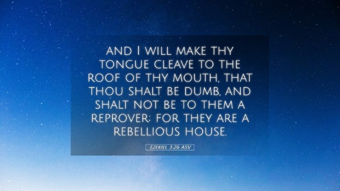 Picture 05 - Ezekiel 3:26 ASV Desktop Wallpaper - and I will make thy tongue cleave to the roof of - Desktop Bible Verse Wallpaper