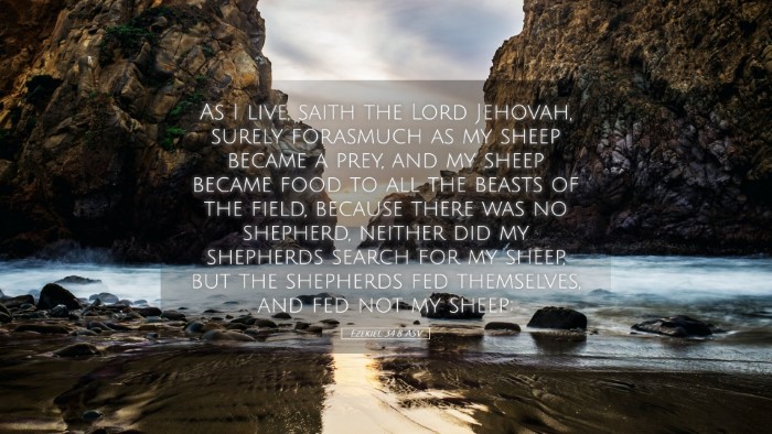 Picture 05 - Ezekiel 34:8 ASV Desktop Wallpaper - As I live, saith the Lord Jehovah, surely - Desktop Bible Verse Wallpaper