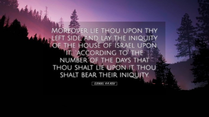 Picture 05 - Ezekiel 4:4 ASV Desktop Wallpaper - Moreover lie thou upon thy left side, and lay the - Desktop Bible Verse Wallpaper