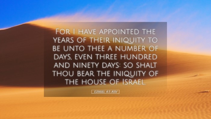 Picture 05 - Ezekiel 4:5 ASV Desktop Wallpaper - For I have appointed the years of their iniquity - Desktop Bible Verse Wallpaper