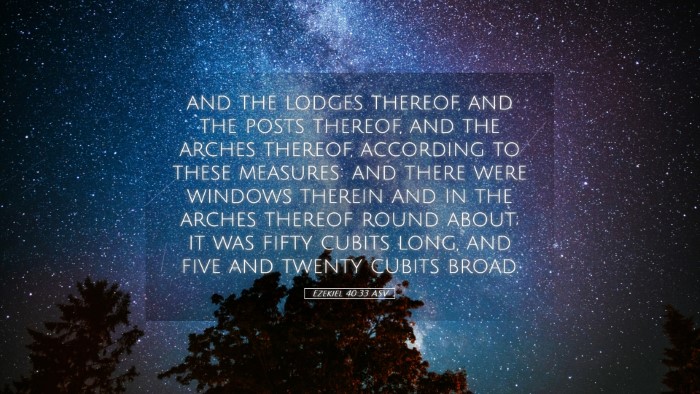 Picture 05 - Ezekiel 40:33 ASV Desktop Wallpaper - and the lodges thereof, and the posts thereof, - Desktop Bible Verse Wallpaper