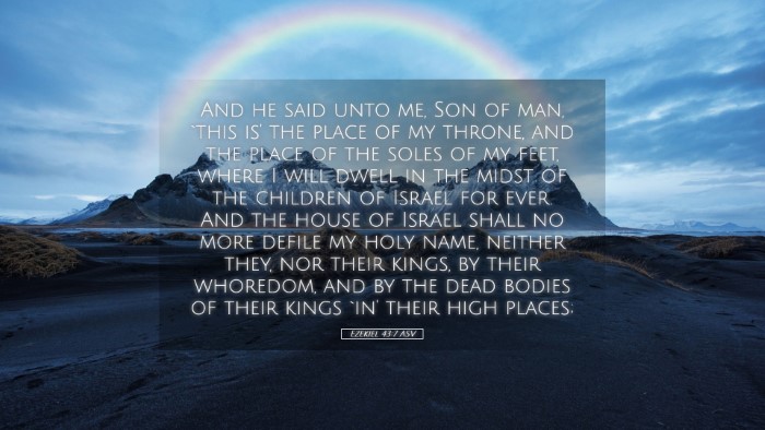 Picture 05 - Ezekiel 43:7 ASV Desktop Wallpaper - And he said unto me, Son of man, `this is' the - Desktop Bible Verse Wallpaper
