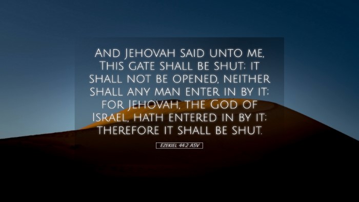 Picture 05 - Ezekiel 44:2 ASV Desktop Wallpaper - And Jehovah said unto me, This gate shall be - Desktop Bible Verse Wallpaper