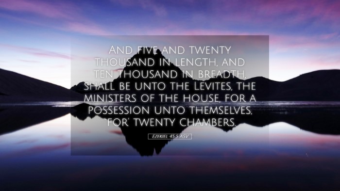 Picture 05 - Ezekiel 45:5 ASV Desktop Wallpaper - And five and twenty thousand in length, and ten - Desktop Bible Verse Wallpaper
