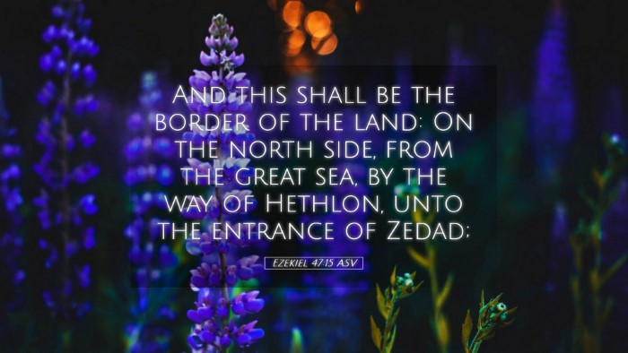 Picture 05 - Ezekiel 47:15 ASV Desktop Wallpaper - And this shall be the border of the land: On the - Desktop Bible Verse Wallpaper