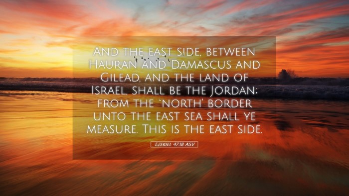 Picture 05 - Ezekiel 47:18 ASV Desktop Wallpaper - And the east side, between Hauran and Damascus - Desktop Bible Verse Wallpaper