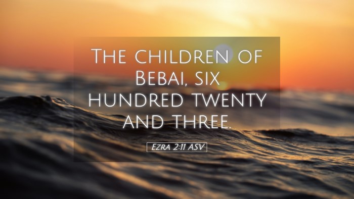 Picture 05 - Ezra 2:11 ASV Desktop Wallpaper - The children of Bebai, six hundred twenty and - Desktop Bible Verse Wallpaper