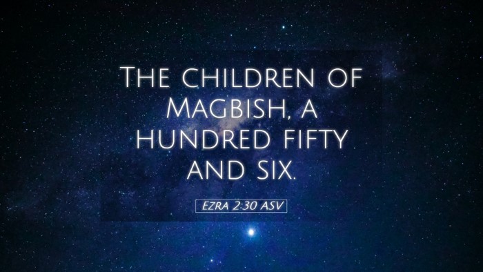 Picture 05 - Ezra 2:30 ASV Desktop Wallpaper - The children of Magbish, a hundred fifty and - Desktop Bible Verse Wallpaper