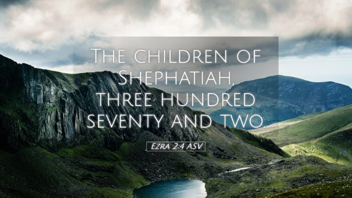 Picture 05 - Ezra 2:4 ASV Desktop Wallpaper - The children of Shephatiah, three hundred seventy - Desktop Bible Verse Wallpaper