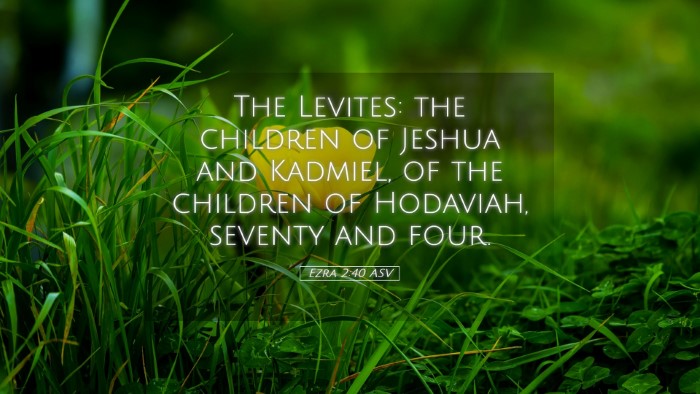 Picture 05 - Ezra 2:40 ASV Desktop Wallpaper - The Levites: the children of Jeshua and Kadmiel, - Desktop Bible Verse Wallpaper
