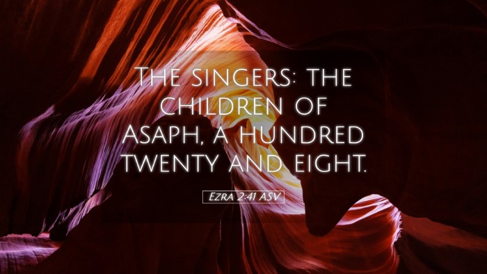 Picture 05 - Ezra 2:41 ASV Desktop Wallpaper - The singers: the children of Asaph, a hundred - Desktop Bible Verse Wallpaper