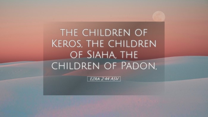 Picture 05 - Ezra 2:44 ASV Desktop Wallpaper - the children of Keros, the children of Siaha, the - Desktop Bible Verse Wallpaper