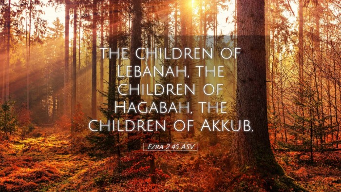 Picture 05 - Ezra 2:45 ASV Desktop Wallpaper - the children of Lebanah, the children of Hagabah, - Desktop Bible Verse Wallpaper