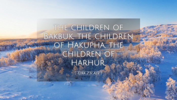 Picture 05 - Ezra 2:51 ASV Desktop Wallpaper - the children of Bakbuk, the children of Hakupha, - Desktop Bible Verse Wallpaper