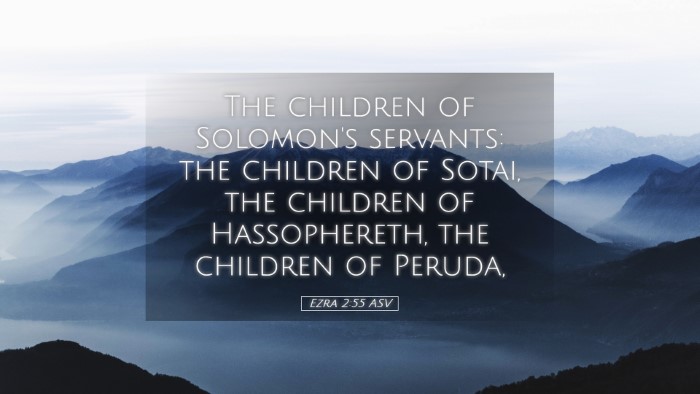 Picture 05 - Ezra 2:55 ASV Desktop Wallpaper - The children of Solomon's servants: the children - Desktop Bible Verse Wallpaper