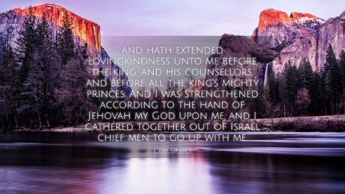 Picture 05 - Ezra 7:28 ASV Desktop Wallpaper - and hath extended lovingkindness unto me before - Desktop Bible Verse Wallpaper