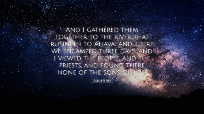 Picture 05 - Ezra 8:15 ASV Desktop Wallpaper - And I gathered them together to the river that - Desktop Bible Verse Wallpaper