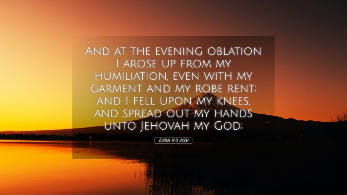 Picture 05 - Ezra 9:5 ASV Desktop Wallpaper - And at the evening oblation I arose up from my - Desktop Bible Verse Wallpaper