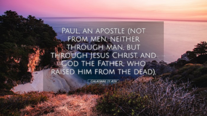 Picture 05 - Galatians 1:1 ASV Desktop Wallpaper - Paul, an apostle (not from men, neither through - Desktop Bible Verse Wallpaper