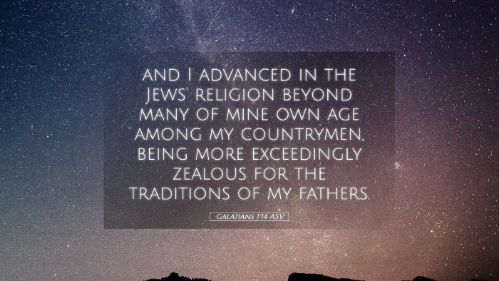 Picture 05 - Galatians 1:14 ASV Desktop Wallpaper - and I advanced in the Jews' religion beyond many - Desktop Bible Verse Wallpaper