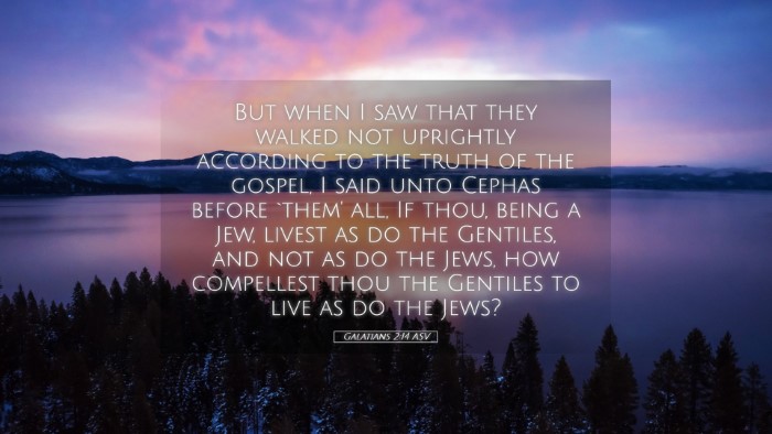 Picture 05 - Galatians 2:14 ASV Desktop Wallpaper - But when I saw that they walked not uprightly - Desktop Bible Verse Wallpaper