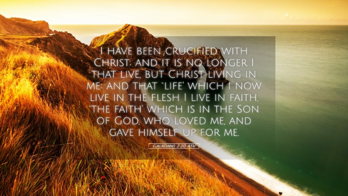 Picture 05 - Galatians 2:20 ASV Desktop Wallpaper - I have been crucified with Christ; and it is no - Desktop Bible Verse Wallpaper