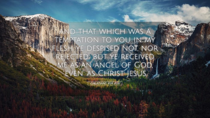 Picture 05 - Galatians 4:14 ASV Desktop Wallpaper - and that which was a temptation to you in my - Desktop Bible Verse Wallpaper