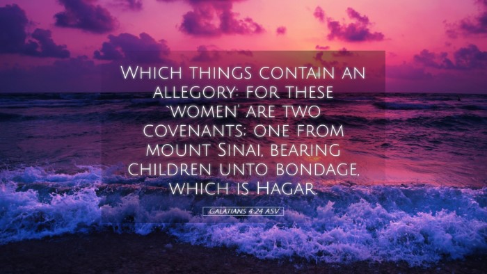 Picture 05 - Galatians 4:24 ASV Desktop Wallpaper - Which things contain an allegory: for these - Desktop Bible Verse Wallpaper