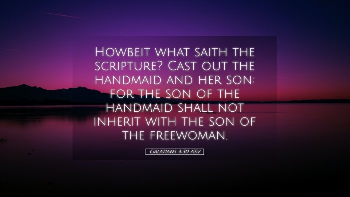 Picture 05 - Galatians 4:30 ASV Desktop Wallpaper - Howbeit what saith the scripture? Cast out the - Desktop Bible Verse Wallpaper