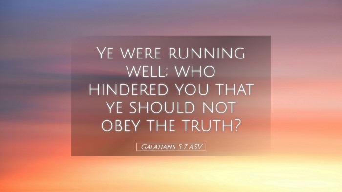 Picture 05 - Galatians 5:7 ASV Desktop Wallpaper - Ye were running well; who hindered you that ye - Desktop Bible Verse Wallpaper