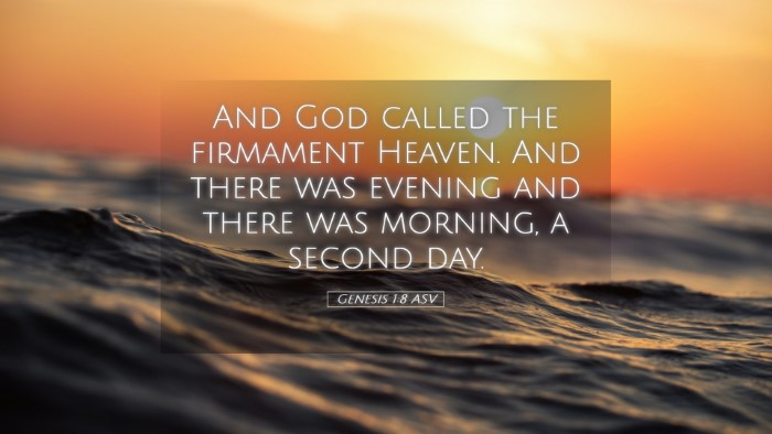Picture 05 - Genesis 1:8 ASV Desktop Wallpaper - And God called the firmament Heaven. And there - Desktop Bible Verse Wallpaper