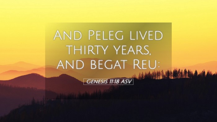 Picture 05 - Genesis 11:18 ASV Desktop Wallpaper - And Peleg lived thirty years, and begat - Desktop Bible Verse Wallpaper