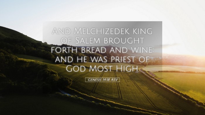 Picture 05 - Genesis 14:18 ASV Desktop Wallpaper - And Melchizedek king of Salem brought forth bread - Desktop Bible Verse Wallpaper