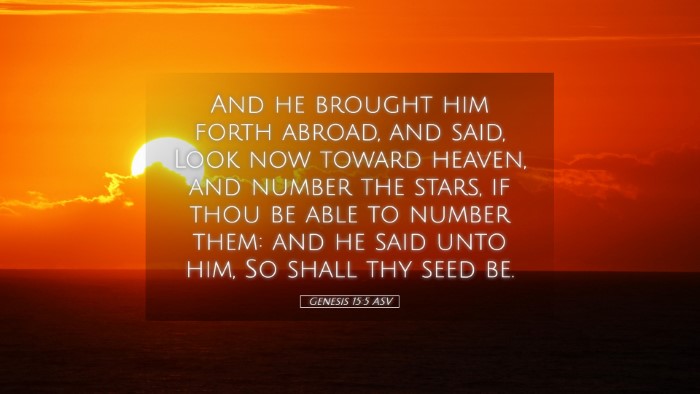 Picture 05 - Genesis 15:5 ASV Desktop Wallpaper - And he brought him forth abroad, and said, Look - Desktop Bible Verse Wallpaper