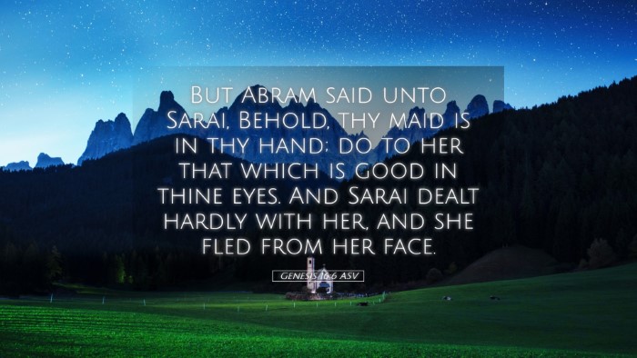 Picture 05 - Genesis 16:6 ASV Desktop Wallpaper - But Abram said unto Sarai, Behold, thy maid is in - Desktop Bible Verse Wallpaper