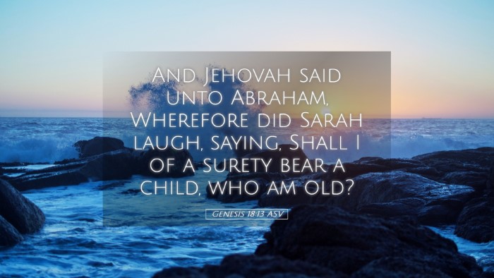 Picture 05 - Genesis 18:13 ASV Desktop Wallpaper - And Jehovah said unto Abraham, Wherefore did - Desktop Bible Verse Wallpaper