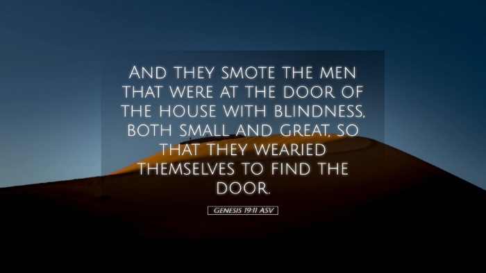 Picture 05 - Genesis 19:11 ASV Desktop Wallpaper - And they smote the men that were at the door of - Desktop Bible Verse Wallpaper