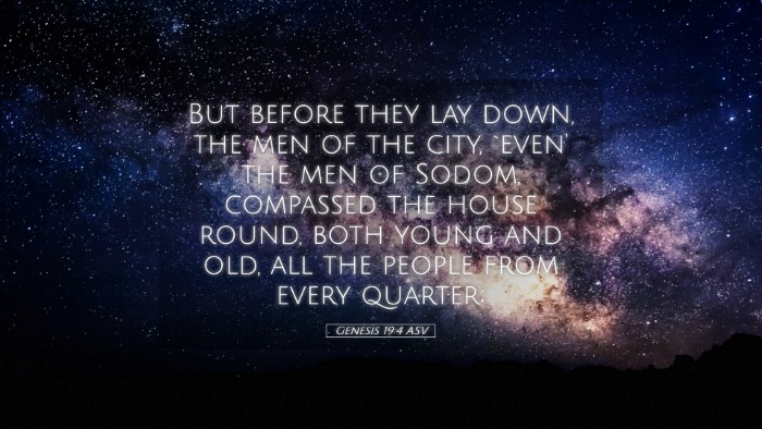 Picture 05 - Genesis 19:4 ASV Desktop Wallpaper - But before they lay down, the men of the city, - Desktop Bible Verse Wallpaper