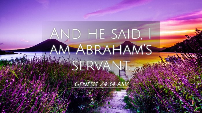 Picture 05 - Genesis 24:34 ASV Desktop Wallpaper - And he said, I am Abraham's - Desktop Bible Verse Wallpaper