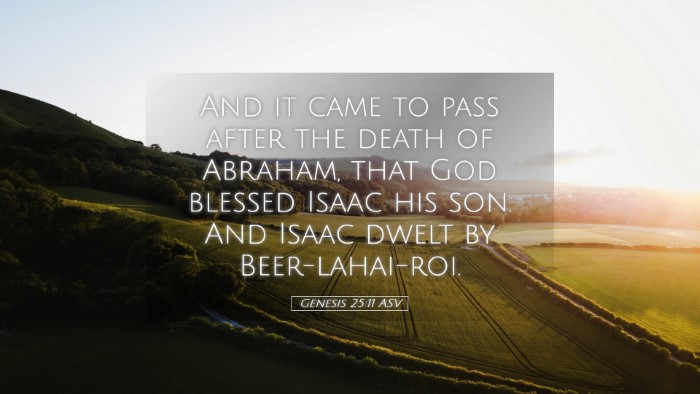 Picture 05 - Genesis 25:11 ASV Desktop Wallpaper - And it came to pass after the death of Abraham, - Desktop Bible Verse Wallpaper