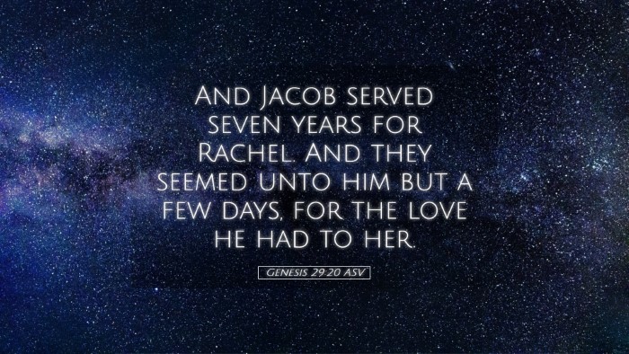 Picture 05 - Genesis 29:20 ASV Desktop Wallpaper - And Jacob served seven years for Rachel. And they - Desktop Bible Verse Wallpaper