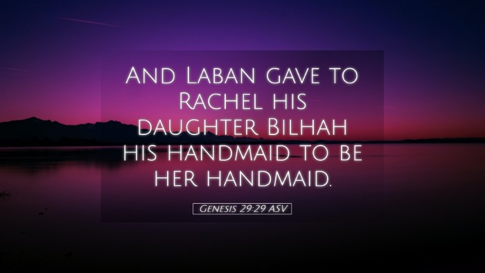 Picture 05 - Genesis 29:29 ASV Desktop Wallpaper - And Laban gave to Rachel his daughter Bilhah his - Desktop Bible Verse Wallpaper