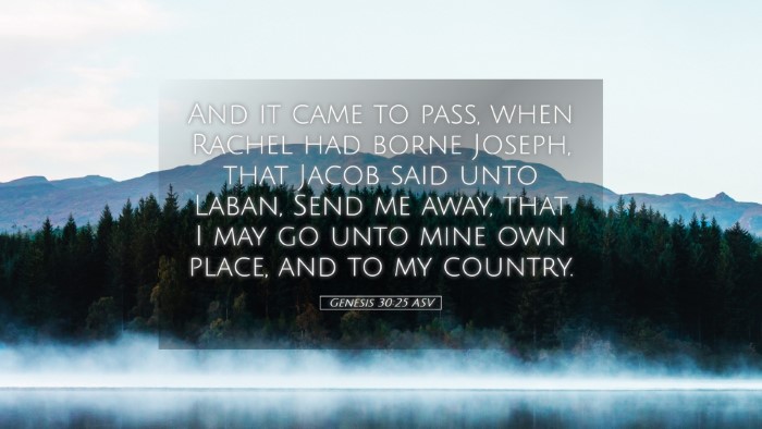 Picture 05 - Genesis 30:25 ASV Desktop Wallpaper - And it came to pass, when Rachel had borne - Desktop Bible Verse Wallpaper