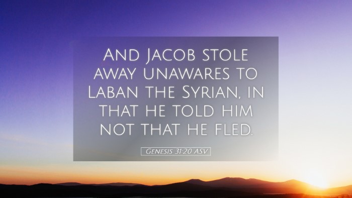 Picture 05 - Genesis 31:20 ASV Desktop Wallpaper - And Jacob stole away unawares to Laban the - Desktop Bible Verse Wallpaper